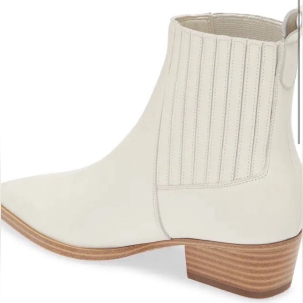 Marc Fisher Cream Ankle Booties - Picture 2 of 3